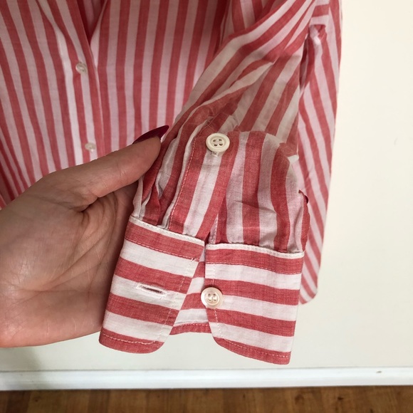 Kenzo Cotton Striped Swing Blouse - Picture 6 of 6